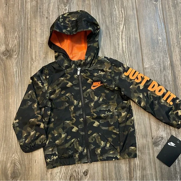 Nike Jackets Coats Nike Camo Print Lightweight Jacket Size 24m Poshmark